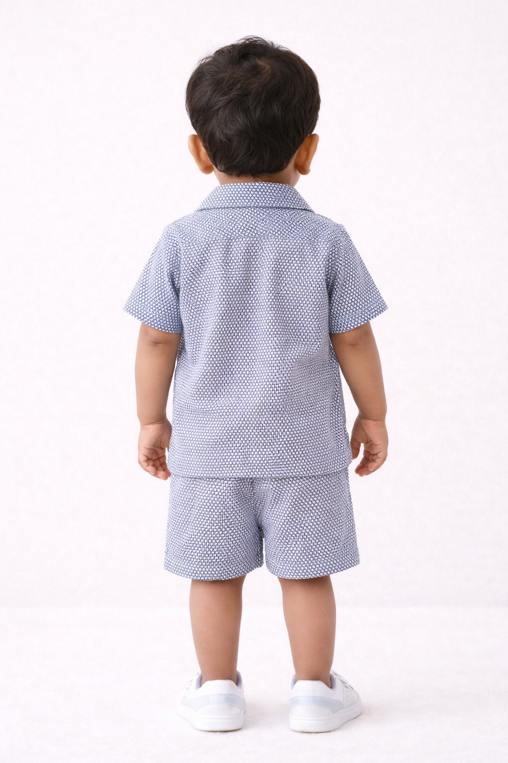 Boys Premium Navy Cable-Knit Co-Ord Set