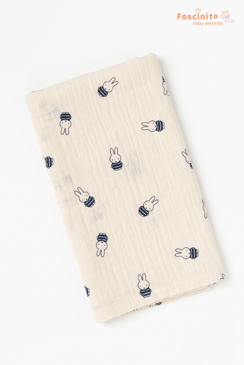 Muslin Towel Soft Cotton Baby Towel – Beige