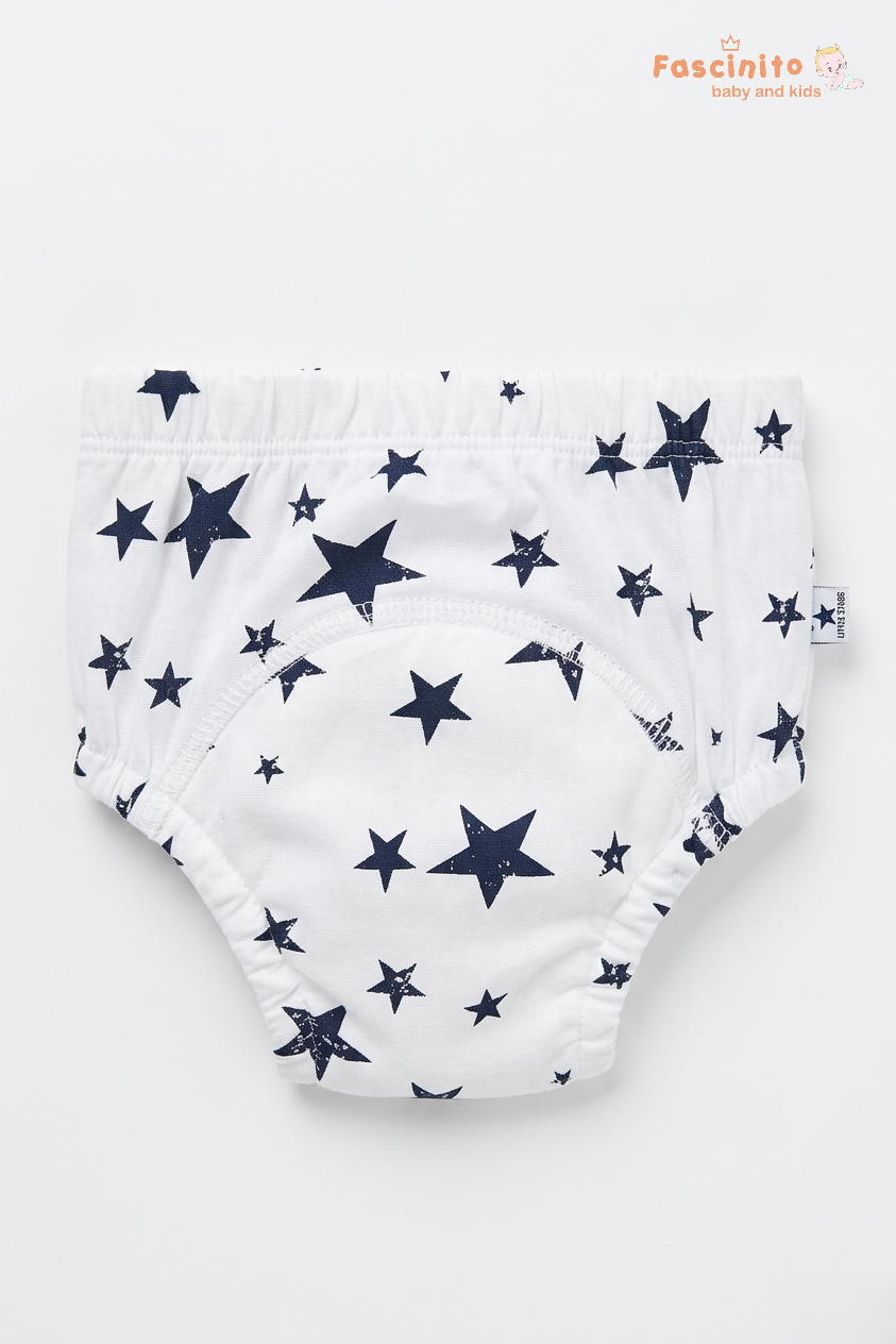 Baby Diaper Brief – Reusable Cotton Diaper Cover (White)