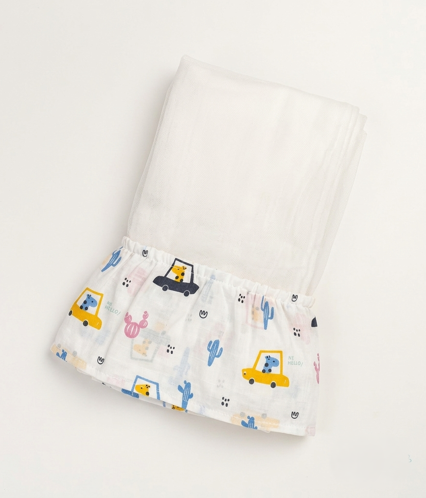 Baby Cradle Net Mosquito Protection Mesh – White