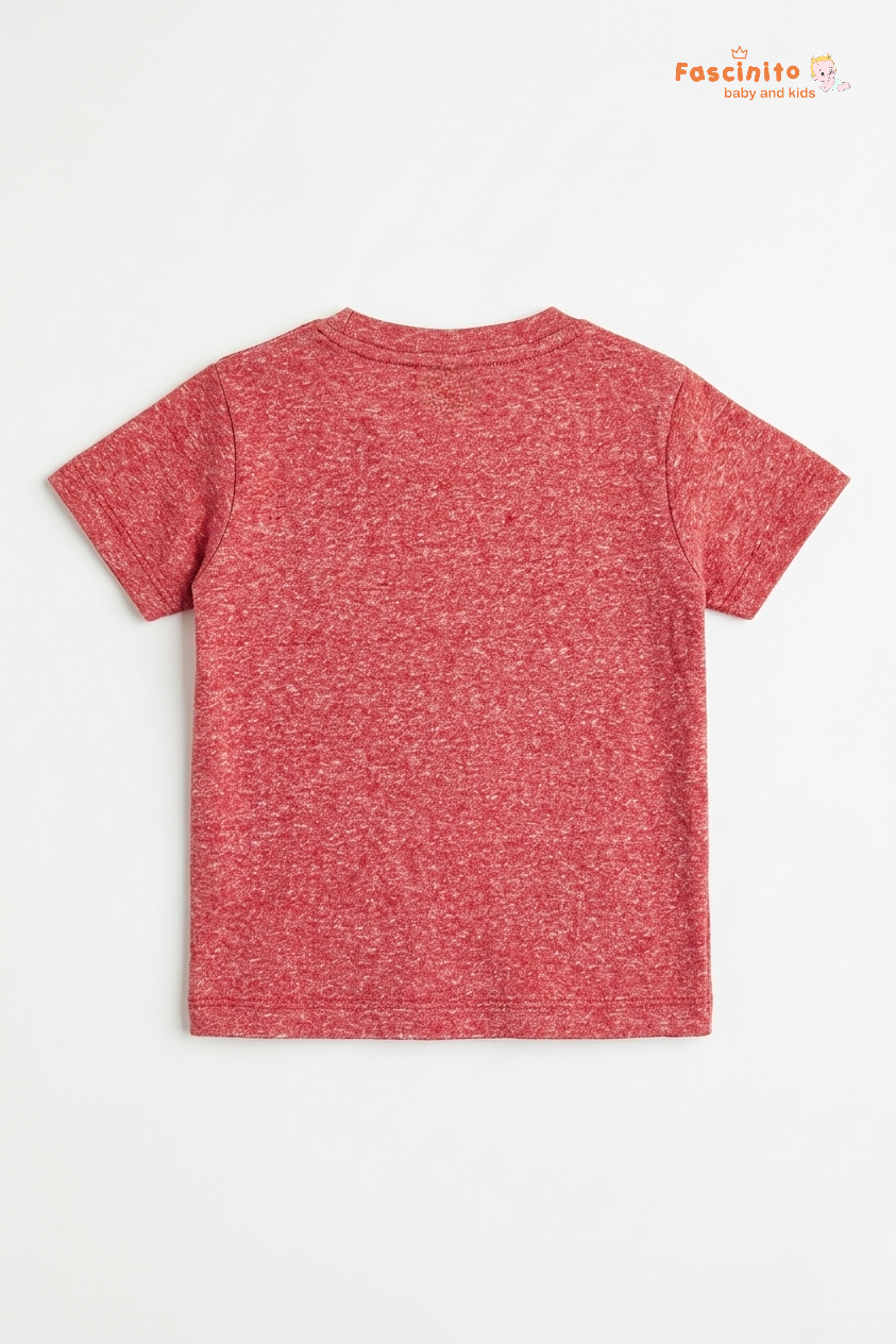 Boys Cotton T-Shirt – Pink Casual Kids Tee