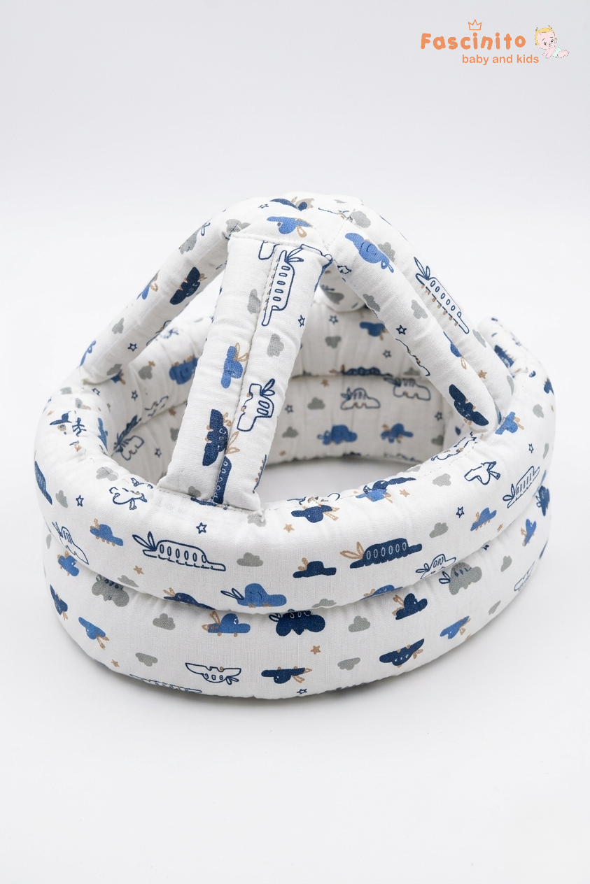 Baby Head Protector – Soft Anti-Fall Safety Pillow (White)