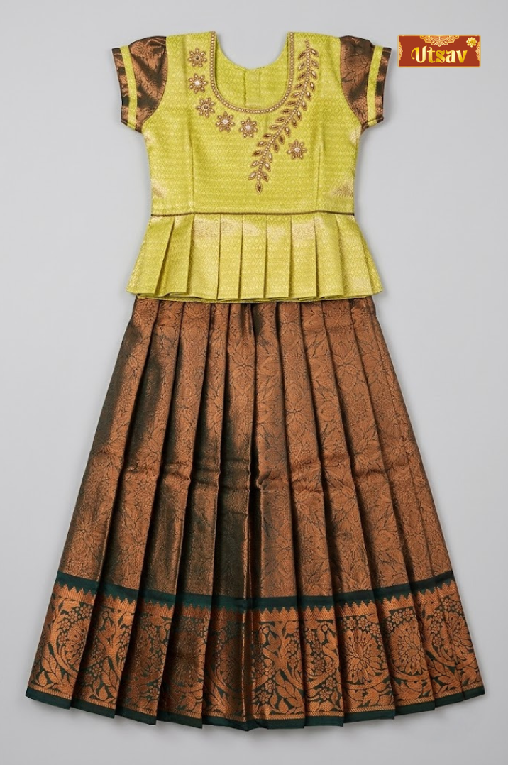 Lime Brocade