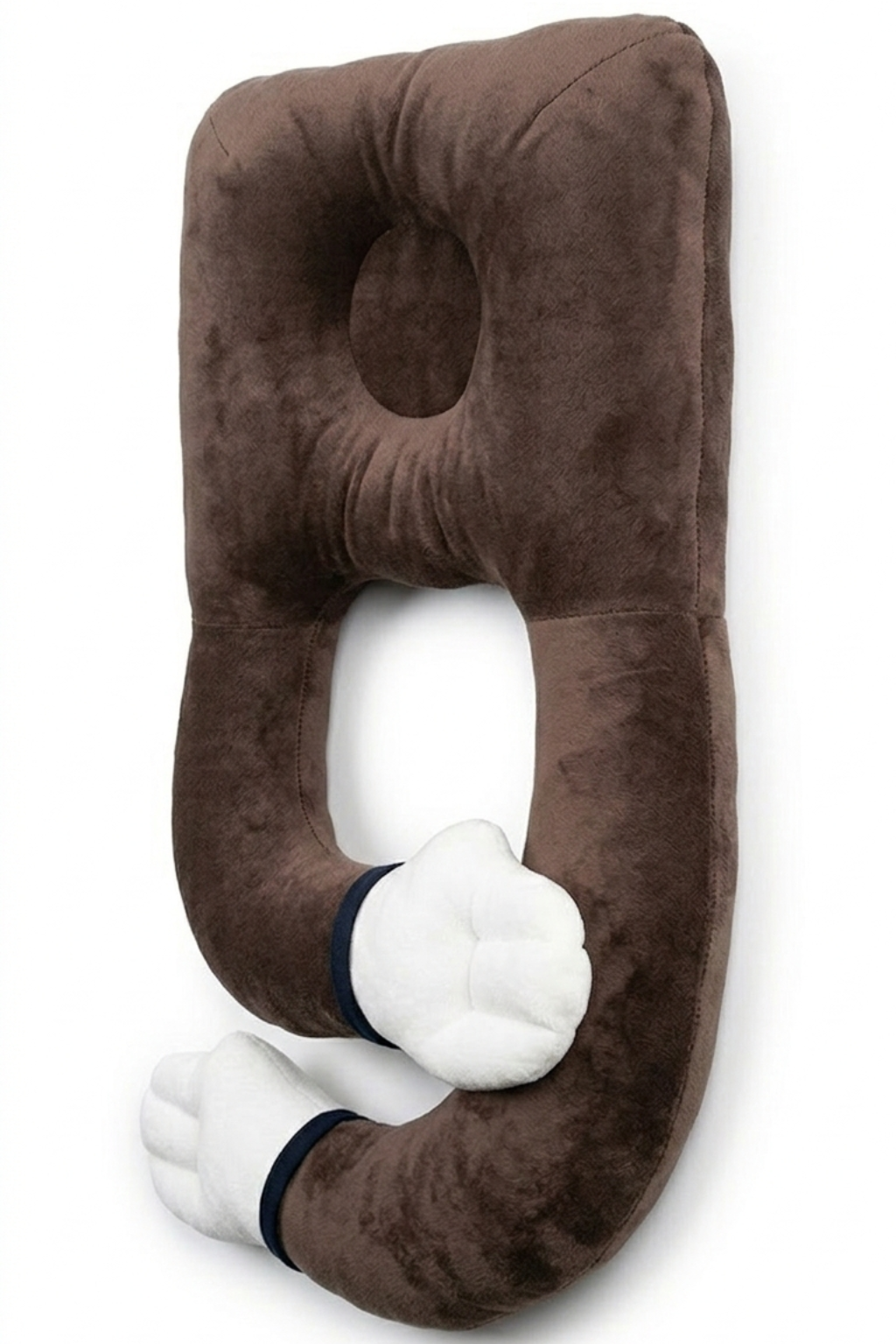Baby Hug Pillow U-Shaped Infant Support Pillow – Plush Brown