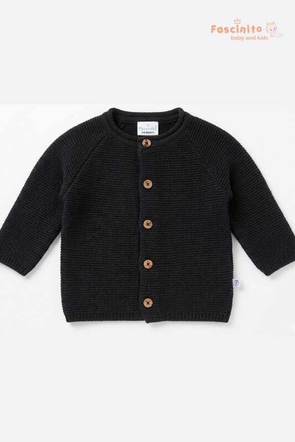 Baby Woolen Sweater – Soft Knit Winter Wear (Navy Blue)