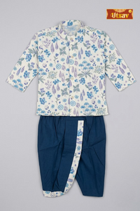 Azure Floral Bloom