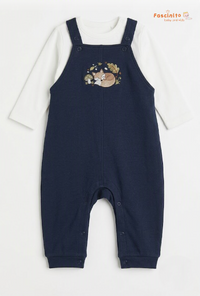 Baby Dungaree Set – Navy Blue