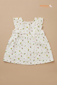 Blossom Meadow Frock - White