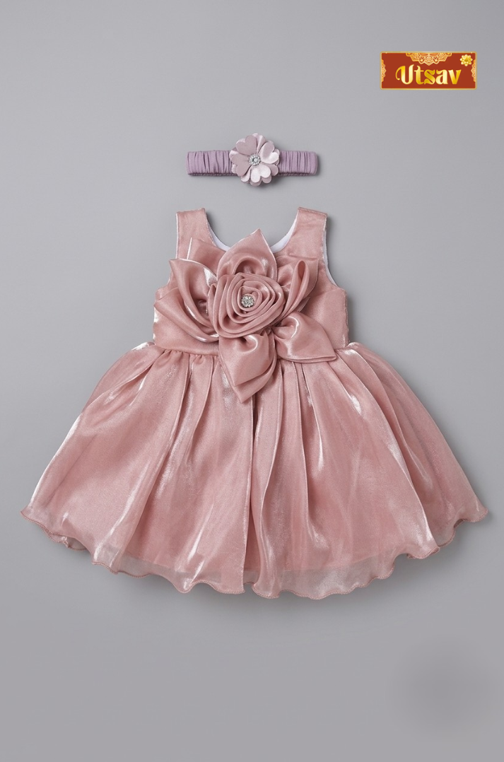 Blush Rosette - Rust Orange