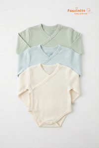 Bug Pastle Wrapover - Cream Light Blue & Light Green