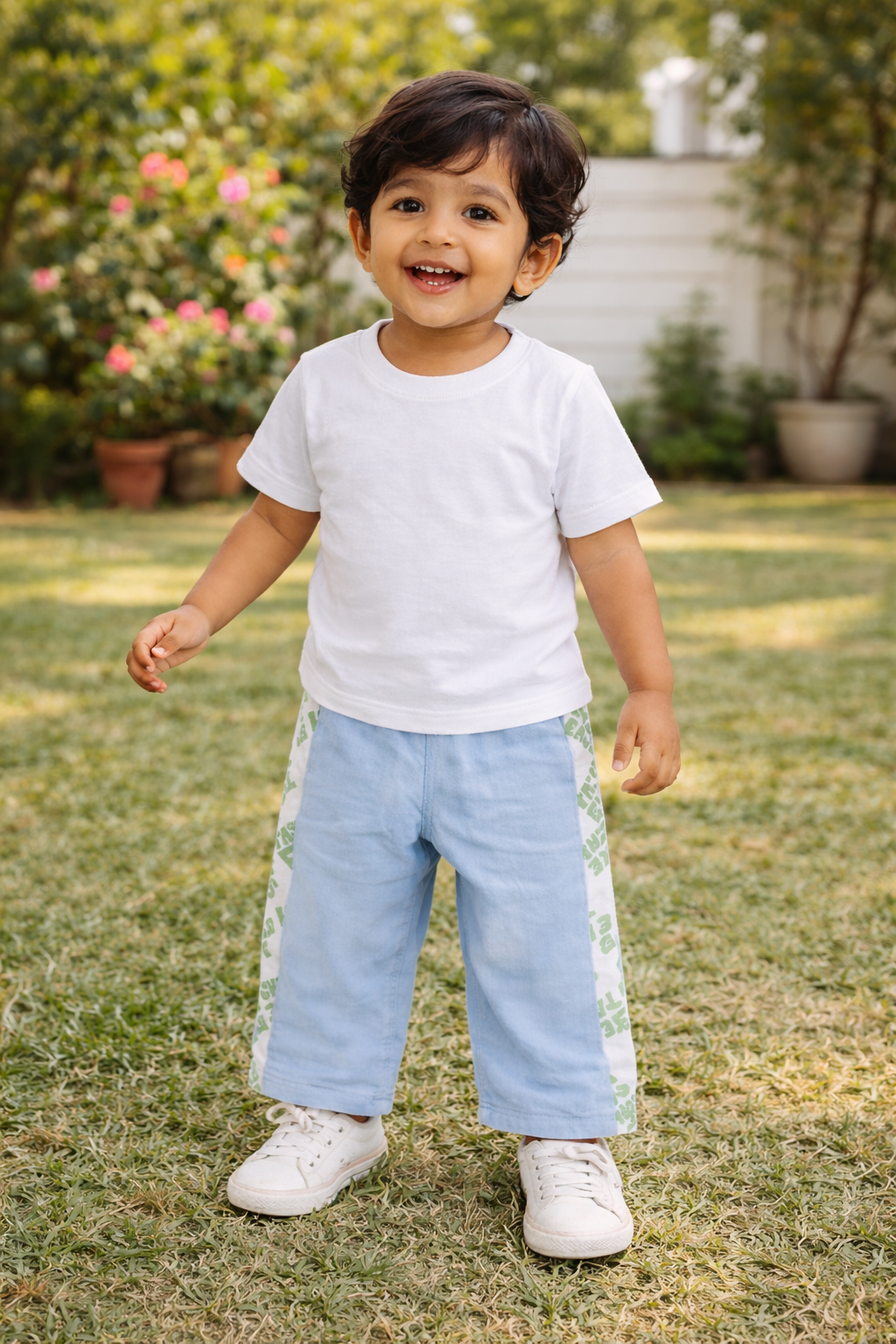 Boys Active Play Blue Cotton Pants