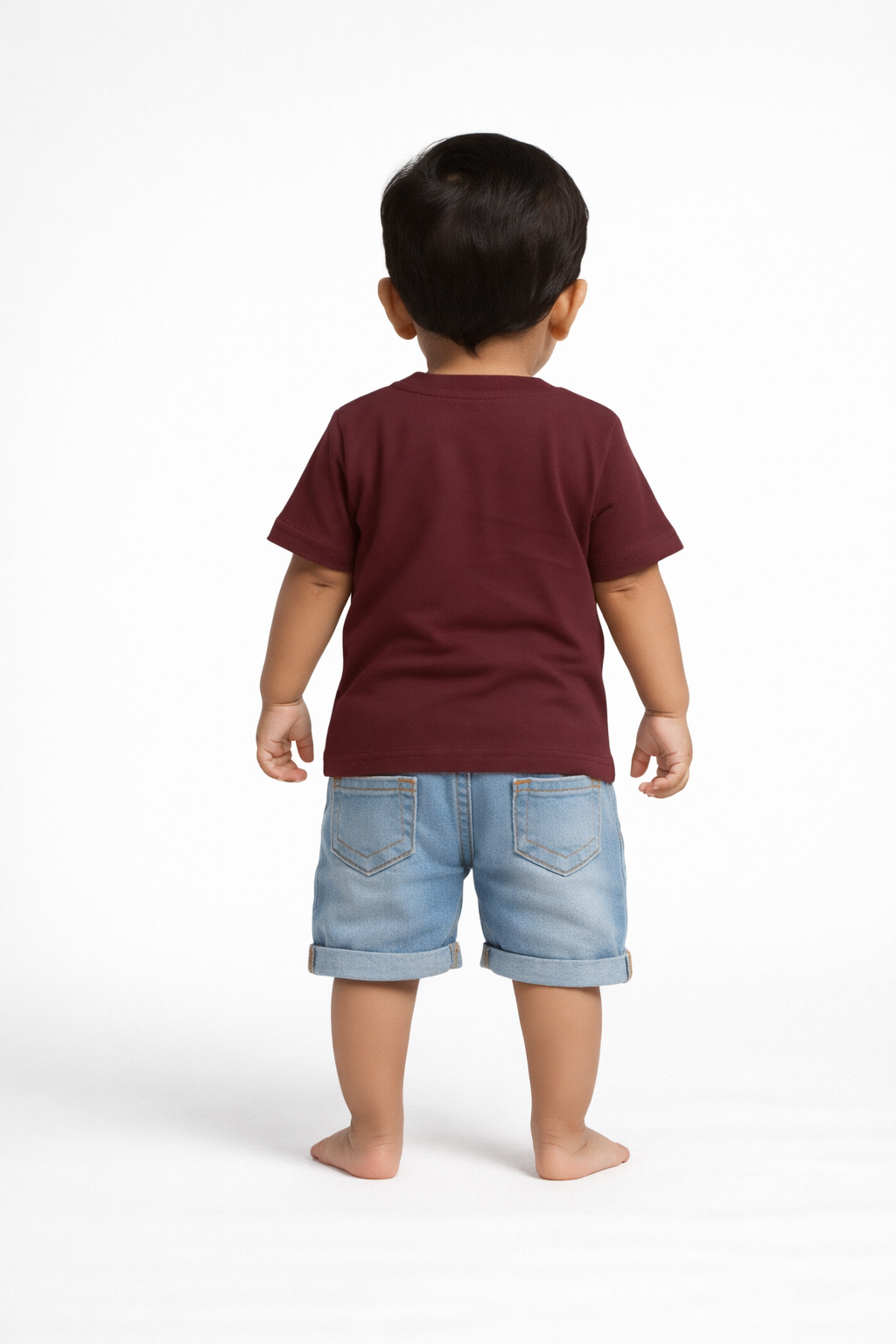 Boys Maroon Inspire More Graphic Cotton T-Shirt