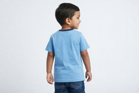 Boys Blue Dinosaur Roar Graphic Cotton T-Shirt