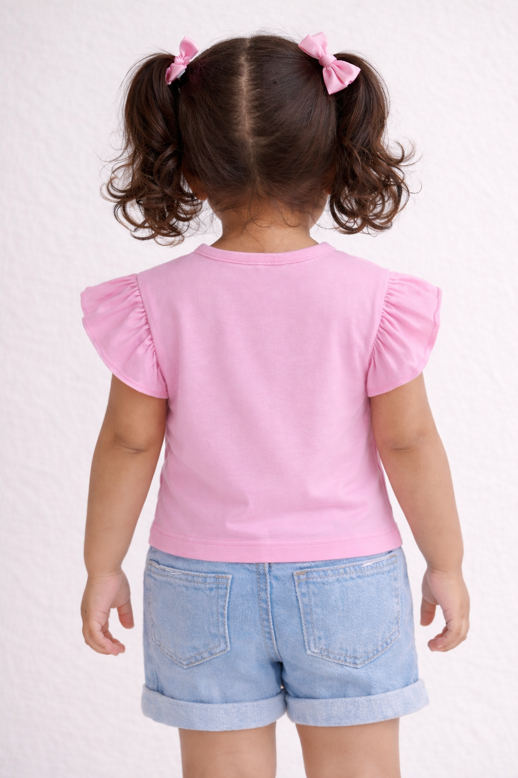 Girls Pink You Make Me Smile Graphic Cotton T-Shirt - FREE