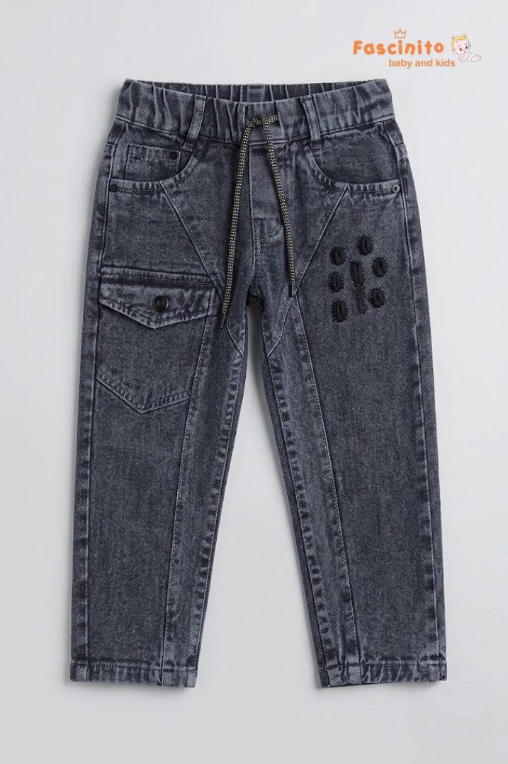 Denim - Vintage Charcoal Acid-Wash