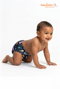 Adjustable Cloth Diaper Reusable Waterproof Baby Diaper - Space