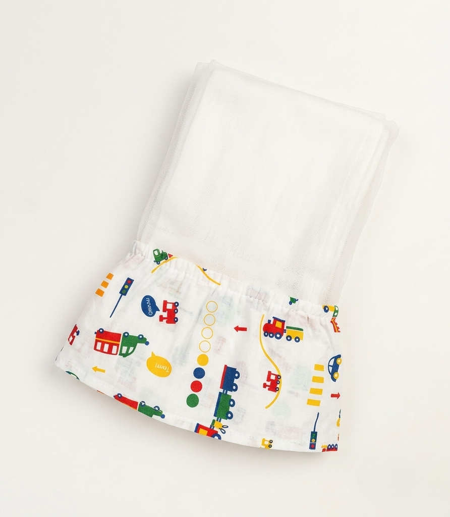 Baby Cradle Net Mosquito Protection Net – White