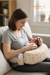 Baby Feeding Pillow – Ergonomic Nursing Support Pillow (Floral)