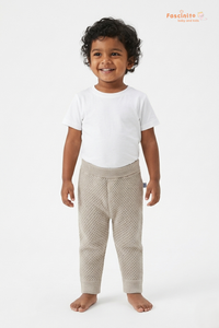 Baby Sweater Pants – Woolen Knit Winter Pants (Light Sandal)