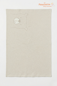 Baby Cotton Blanket – Soft Breathable Multipurpose Blanket (Beige)