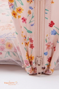 Baby Mosquito Bed – Foldable Portable Net Bed with Cushion (Pink)