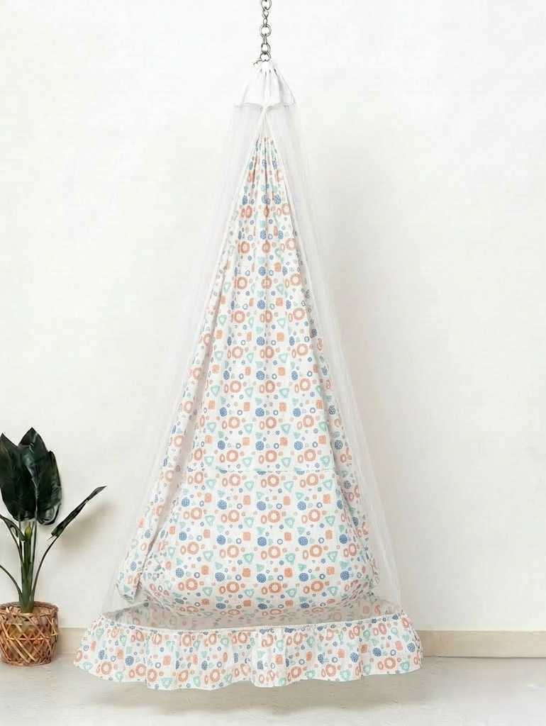 Baby Cradle Net Mosquito Protection Mesh – White