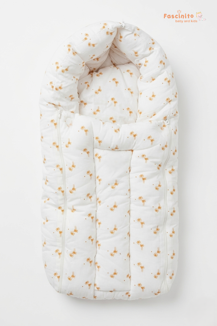 Baby Carrier – Organic Muslin Cotton Ergonomic Carrier (White)