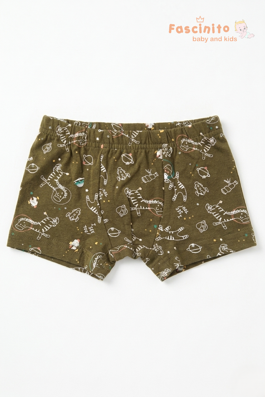 Baby Boxer Shorts 3PCS Pack – Soft Cotton Printed Kids Shorts