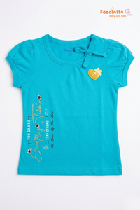 Girls Shorts – Blue Cotton Casual Shorts