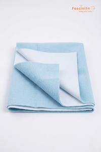 Baby Dry Sheet Small – Waterproof Reusable Mattress Protector - Light Blue