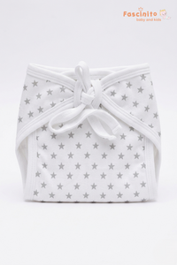 Baby Cotton Nappy 2PCS Pack – Soft Reusable Langot Cloth Diaper (White)