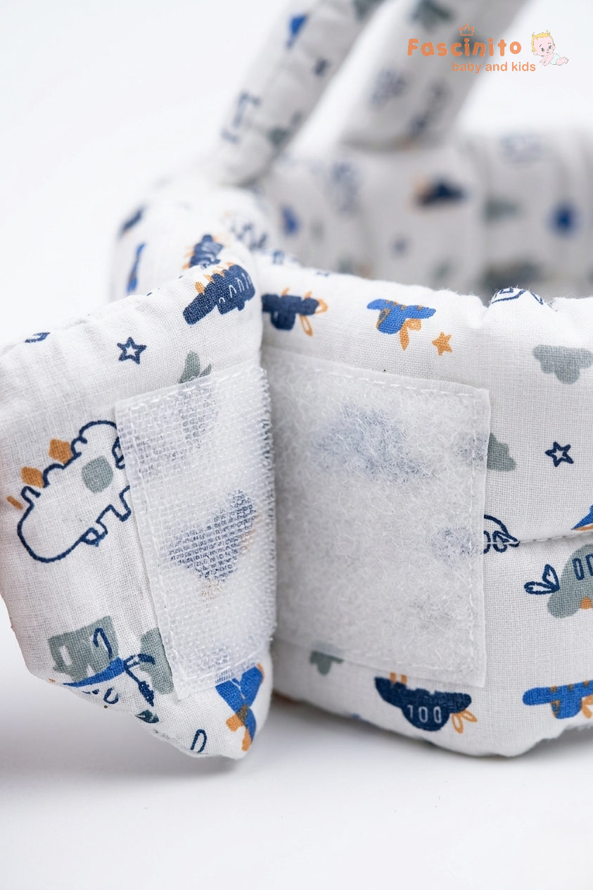 Baby Head Protector – Soft Anti-Fall Safety Pillow (White)