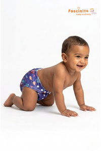 Adjustable Cloth Diaper Reusable Waterproof Baby Diaper – Sea Girl Themed