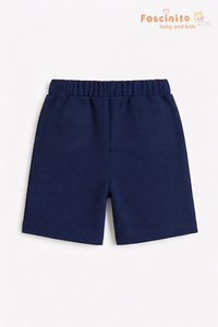 Boys Cotton Twill Shorts – Navy Blue Casual Kids Shorts