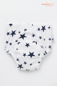 Baby Diaper Brief – Reusable Cotton Diaper Cover (White)