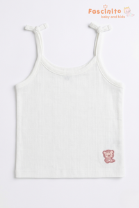 Baby Muslin Knotted Jabla – Soft White Cotton Newborn Top