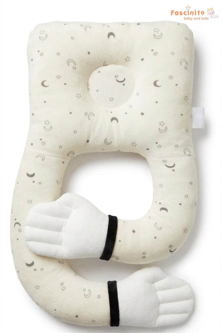 Baby Hug Pillow – U-Shaped Support Pillow with Head Support (White)