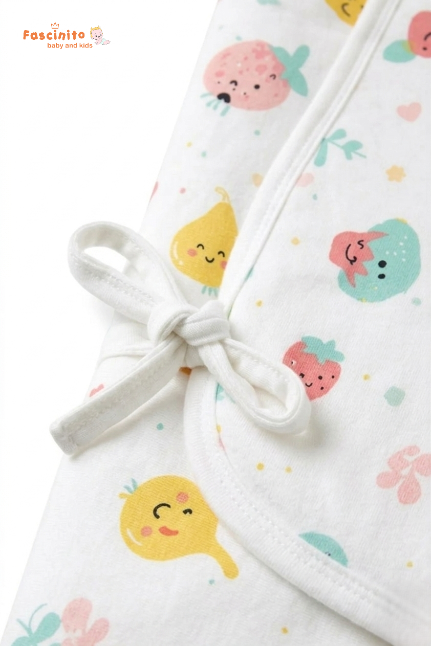 Baby Hooded Wrapper – Organic Cotton Baby Swaddle Blanket (White)