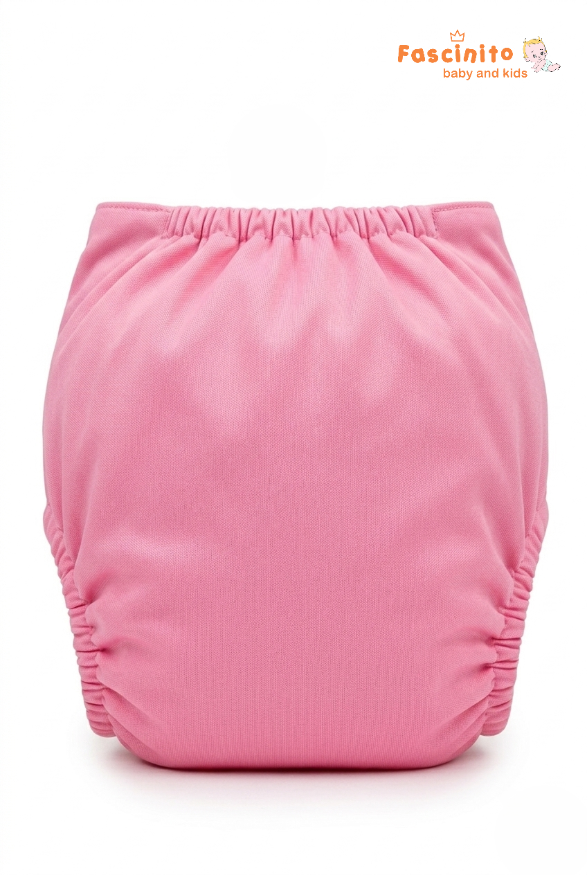 Adjustable Cloth Diaper Reusable Waterproof Baby Diaper – Pink