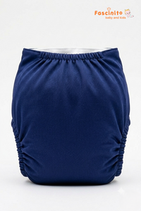 Adjustable Cloth Diaper Reusable Waterproof Baby Diaper – Dark Blue