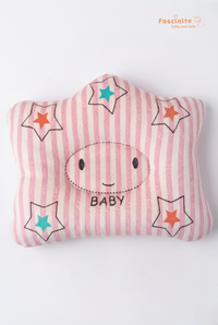 Baby Star Pillow – Soft Newborn Head Support Cushion (Pink)
