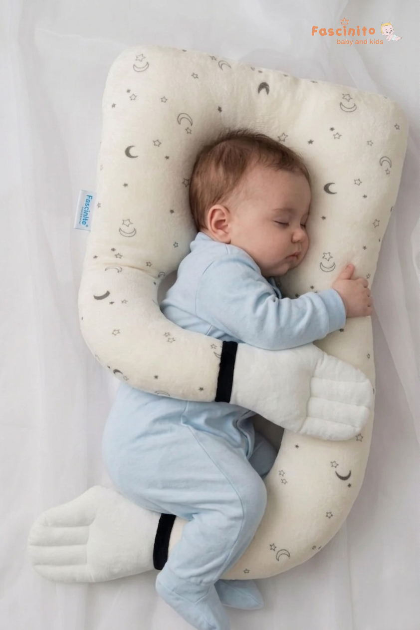 Baby Hug Pillow – U-Shaped Support Pillow with Head Support (White)