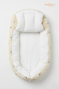Baby Carrier – Organic Muslin Cotton Ergonomic Carrier (Light Yellow)