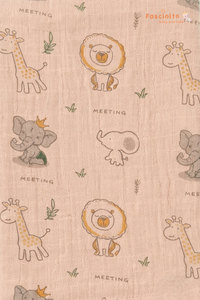 Muslin Towel Soft Cotton Baby Towel – Light Brown