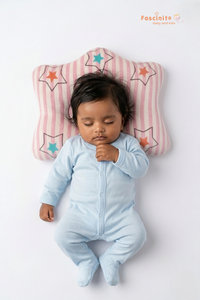 Baby Star Pillow – Soft Newborn Head Support Cushion (Pink)