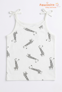 Baby Knit Knotted Jabla – White Cotton Newborn Top