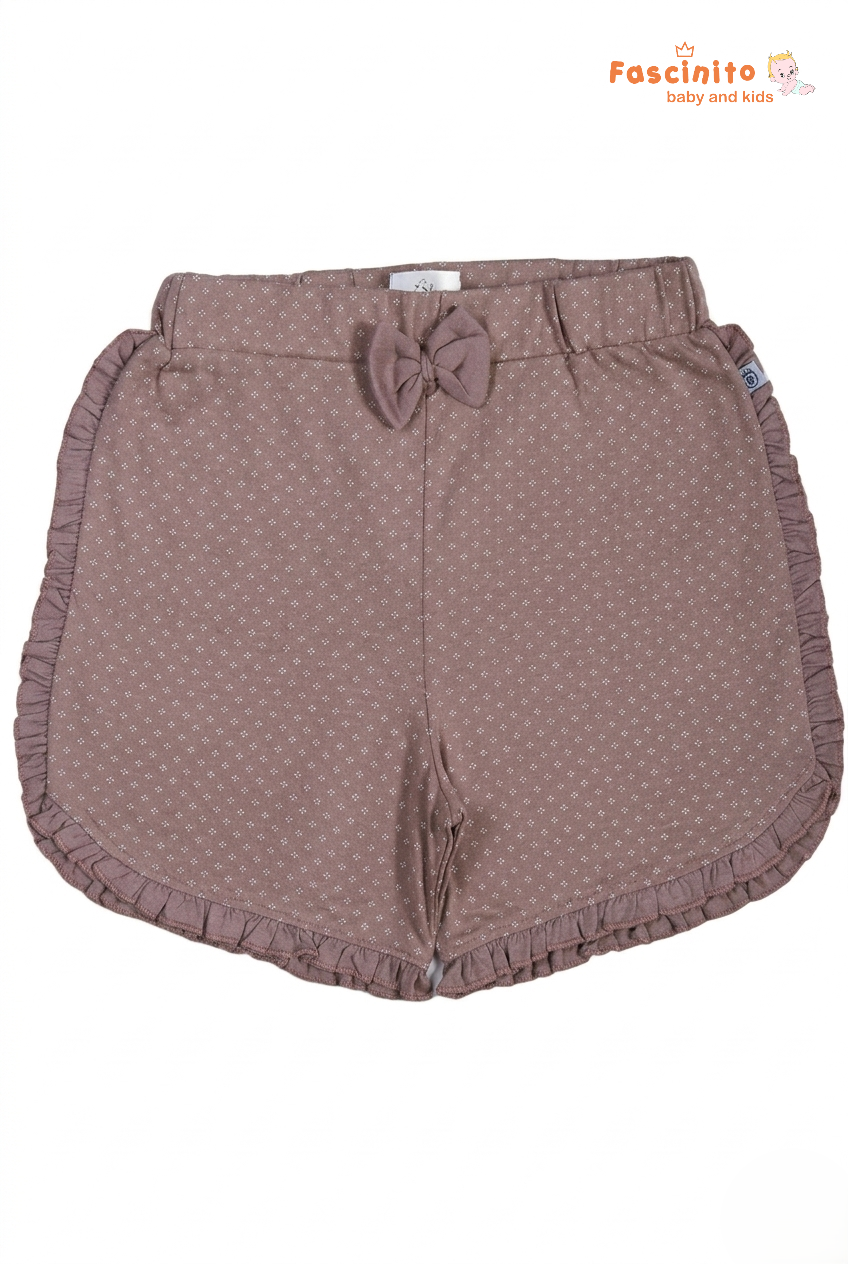 Girls Shorts Set – 2 Pack Printed & Striped Cotton Shorts