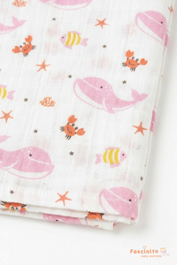 Muslin Towel Soft Cotton Baby Towel – White