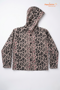 Girls Hoodie – Brown Cotton Blend Casual Wear