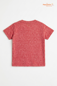 Boys Cotton T-Shirt – Pink Casual Kids Tee